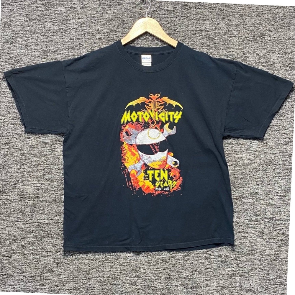 VTG Motovicity Distribution Shirt XL Black Auto Tuning Tour Graphic Gildan 2012